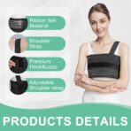 Rib Brace for Chest Support and Pain Relief,Rib Protection Belt for Chest Soft Tissue Injuries,Rib Fractures, and Post-Surgery Rehabilitation(JD001R) - Image 3
