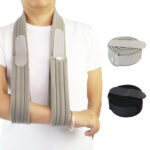 Adjustable Arm Sling, Arm Support Strap, Shoulder Immobilizer for Injured Arm Elbow, Broken Collarbone, Torn Rotator Cuff, Left Right, Men Women(JD001AS)