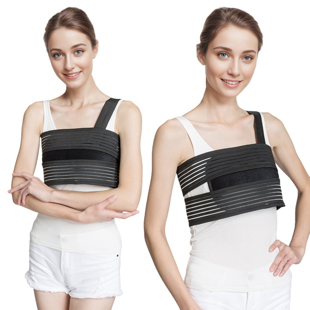 9 Rib Brace for Chest Support and Pain Relief,Rib Protection Belt for Chest Soft Tissue Injuries,Rib Fractures, and Post-Surgery Rehabilitation(JD001R) - Image 1