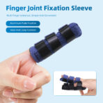 Broken Finger Splint,Trigger Thumb Splints or Arthritis, Thumb Brace for Thumb/Middle/ Ring/Index/Pinky Finger,Blue, Long(JD015FS) - Image 2