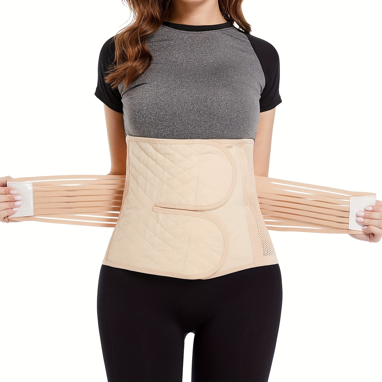1-7869b6c0bb123b2c67da43274e4ce740 Postpartum Belly Band, Breathable Abdominal Binder, Belly Bandit Support Wrap for Pain Relief and Promotes Healing After Childbirth and Surgery(JD104PB) - Image 1