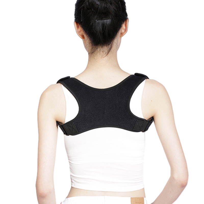 1_3副本 Upper Adjustable Back Posture Corrector Magnet Self-Heating Clavicle Support Back Straight Shoulders Brace Strap Correct(JD101P) - Image 1