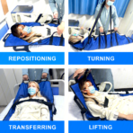 Positioning bed Pad with Handles,Hospital Transfer Belt Patient Sheet,Bed Pad for Easy Positioning and Transportation(JD003FA) - Image 4