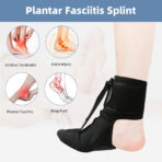 Ankle Support Foot Drop Brace Corrector Walking Gait Prevention Cramp Sprain Adjustable Wrap Compression（JD013F） - Image 3