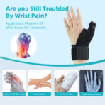 Thumb Spica Splint for Women Men,Wrist Support with Thumb Brace,Carpal Tunnel Wrist Brace Relief and Tendinitis,Arthritis, Sprained(JD013FS) - Image 3