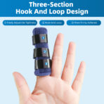 Broken Finger Splint,Trigger Thumb Splints or Arthritis, Thumb Brace for Thumb/Middle/ Ring/Index/Pinky Finger,Blue, Long(JD015FS) - Image 8