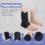 Adjustable Lace up Breathable Ankle Compression Support Brace Ankle Brace for Ankle Stabilizer（JD014A） - Image 4