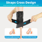 Button Orthopedic Foot Splint Ankle Support Brace Ankle Stabilizer Support for Foot Pain Relief（JD032A） - Image 3