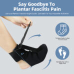 Ankle Support Foot Drop Brace Corrector Walking Gait Prevention Cramp Sprain Adjustable Wrap Compression（JD013F） - Image 6