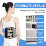 Back Support Brace for Women, Adjustable Lumbar Support for Herniated Disc,Sciatica, Scoliosis,Waist Wrap with Spring Stabilizers(JD050B) - Image 3