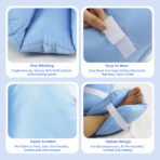 Heel Pillows Pads Bed Sore Cushion Heel Protectors for Feet Foot Boot for Injuries Ankle Protector Pain Pressure Relief from Sores and Ulcers（JD101A） - Image 5