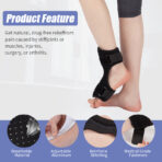 Foot Orthosis Ankle Brace Support Foot Drop Brace Heel Brace for Heel Pain Achilles Tendonitis Relief Right /Left（JD111A） - Image 4