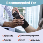 Wrist Brace for Men and Women,Wrist Wraps and Support for Arthritis, Tendonitis, and Radius Injury,Pain Relief & Support Wrap for Carpal Tunnel(JD214W) - Image 2