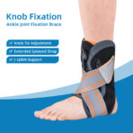 Ankle Brace with Side Stabilizers Modvel Foot for Sprained Ankle Compression Sleeve - Plantar Fasciitis Relief（JD005A） - Image 2