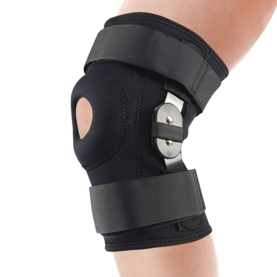 38877400dd47fe7cfaf14a545c6b3ac Hinged Adjustable Compression Knee Brace With Side Stabilizers And Patellar Gel Pads For Recovery Aid,Patellar Tendon, Arthritis, Basketball, Running, Hiking Knee Support(JD005KN) - Image 1