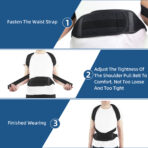 Spinal Corrector Back Posture Brace Spine Fixation Belt Adjustable Medical Chest Waist Thoracolumbar Tlso Back Brace Support Corset for Fracture Rehabilitation（JD105P） - Image 5