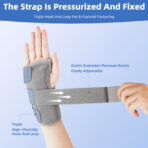 Carpal Tunnel Wrist Brace Night Support,Adjustable Wrist Wrap Support with Double Splint,Hand Brace For Pain Relief, Injuries, Sprains(JD001W) - Image 5