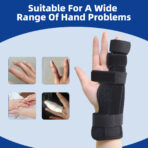 Pinky Trigger Finger Brace,Finger Splint For Fractures,Broken Ring Finger, Mallet Finger Straightener Immobilizer for Arthritis, Tendonitis(JD014FS) - Image 4