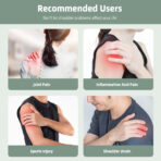 USB Rechargeable Shoulder Brace Massage Belt Electric Heating Vibration Shoulder Wrap Massager(JD002S) - Image 7