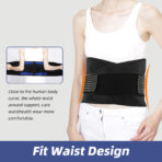 Back Brace for Lower Back Pain Relief,Lumbar Support Belt for Men Women, Back Support Brace with Adjustable Strap(JD027B) - Image 5