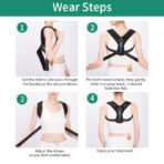 Posture Corrector For Men And Women Kids - Adjustable Upper Back Brace For Clavicle To Support Neck, Back And Shoulder(JD103P) - Image 6