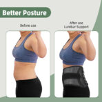 Adjustable Lumbar Support Belt for Lower Back, Breathable Mesh Back Brace with Secure Buckle Closure(JD021B) - Image 7