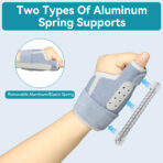 Thumb Wrist Guard Sports Hand Wrist Guard with Compression Protection Aluminum Alloy Support Wrist Protector Big Finger(JD052FS) - Image 6