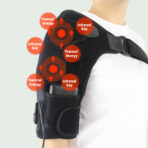 USB Rechargeable Shoulder Brace Massage Belt Electric Heating Vibration Shoulder Wrap Massager(JD002S) - Image 6