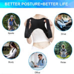 Upper Adjustable Back Posture Corrector Magnet Self-Heating Clavicle Support Back Straight Shoulders Brace Strap Correct(JD101P) - Image 6