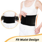Back Brace for Lower Back Pain, Lumbar Support for Herniated Disc, Sciatica, Arthritis,Adjustable Waist Support Belt for Men and Women(JD031B) - Image 5
