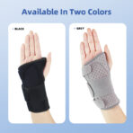 Wrist Brace for Carpal Tunnel, Wrist Support for Men and Women for Tendonitis Arthritis Sprains,Hand Brace Fits Left & Right Hand(JD002W) - Image 6