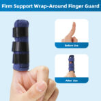 Broken Finger Splint,Trigger Thumb Splints or Arthritis, Thumb Brace for Thumb/Middle/ Ring/Index/Pinky Finger,Blue, Long(JD015FS) - Image 5