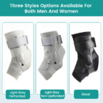 Ankle Brace with Side Stabilizers Adjustable Ankle Support for Sprains Injury Recovery Ankle Guard for Basketball Volleyball（JD201A） - Image 7