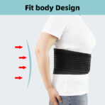 Back Brace for Men Women, Adjustable Lumbar Support Belt for Lower Back Pain, Herniated Disc, Sciatica, Scoliosis, Breathable Mesh Wasit Wrap(JD025B) - Image 7
