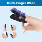 Broken Finger Splint,Trigger Thumb Splints or Arthritis, Thumb Brace for Thumb/Middle/ Ring/Index/Pinky Finger,Blue, Long(JD015FS) - Image 7