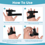Middle Trigger Finger Support Brace,Adjustable Finger Splint For Fractures,Broken Ring Finger Straightener Immobilizer for Arthritis, Tendonitis,Tenosynovitis(JD016FS) - Image 7