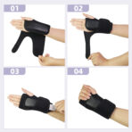 Carpal Tunnel Wrist Brace,Wrist Supports for Night Sleep Splints, Hand Brace Cushioned for Carpal Tunnel Pain Relief Universal Adjustable(JD007W) - Image 7