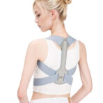 Posture Clavicle Shoulder Support Corrector Back Straight Brace Adjustable Strap, Stability & Alignment, Breathable Fabric, for Men & Women(JD102P)