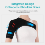 Shoulder Brace Arm Sling for Shoulder Injury, Rotator Cuff Support Brace for Men and Women, Scapula Compression Sleeve for Shoulder Pain Relief(JD009S) - Image 2