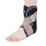 Ankle Brace with Side Stabilizers Modvel Foot for Sprained Ankle Compression Sleeve - Plantar Fasciitis Relief（JD005A）
