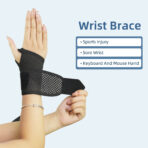 Wrist Brace with Thumb Brace, Adjustable Wrist Wraps Support for Weightlifting, Tennis,Wrist Guard for Carpal Tunnel, Arthritis, Tendonitis, Sprain(JD210W) - Image 2