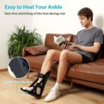 Medical Foot Ankle Night Splints Foot Recovery and Physical Rehabilitation Adjustable Plantar Fasciitis Night Splint（JD007F） - Image 2