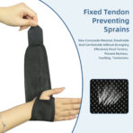 Wrist Brace with Thumb Brace, Adjustable Wrist Wraps Support for Weightlifting, Tennis,Wrist Guard for Carpal Tunnel, Arthritis, Tendonitis, Sprain(JD210W) - Image 6