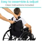Adjustable Wheelchair Seat Belt for Adults,Wheelchair Chest Harness Safety Belt for Elderly and Disabled,Torso Support Vest Restraint Straps Prevent Sliding（JD106TB） - Image 4