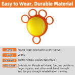 Grip Ball for Hand Strengthening,Rehabilitation Finger Strengthener for Stroke Recovery,Hand Exercisers Ball for Strength Improvement(JD007HE)(JD001HE)) - Image 6
