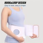 Adjustable Ostomy Belt for Men Women, Stoma Support Belt Covers with Hole/Opening, Abdominal Ostomy Hernia Binder - Image 3