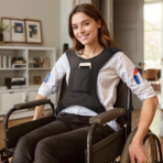 Adjustable Wheelchair Seat Belt for Adults,Wheelchair Chest Harness Safety Belt for Elderly and Disabled,Torso Support Vest Restraint Straps Prevent Sliding（JD106TB） - Image 2