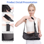 Breathable Mesh Arm Sling for Men and Women,Shower Bath Sling,Shoulder Brace Support for Mild Forearm and Elbow Injuries(JD009AS) - Image 4