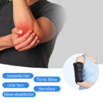 Adjustable Tennis Elbow Brace, Arm Brace for Pain Relief, Cubital Tunnel Brace for Muscle Strains and Rheumatoid Arthritis,Dynamic Compression Sleeve for Elbow Joint Support(JD105E) - Image 2