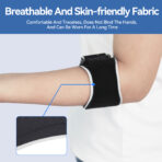 Elbow Brace for Tennis & Golfer's Elbow,Adjustable Elbow Strap for Tendonitis Pain Relief,Arm Support Elbow Wraps with Compression Pad (JD013E) - Image 7